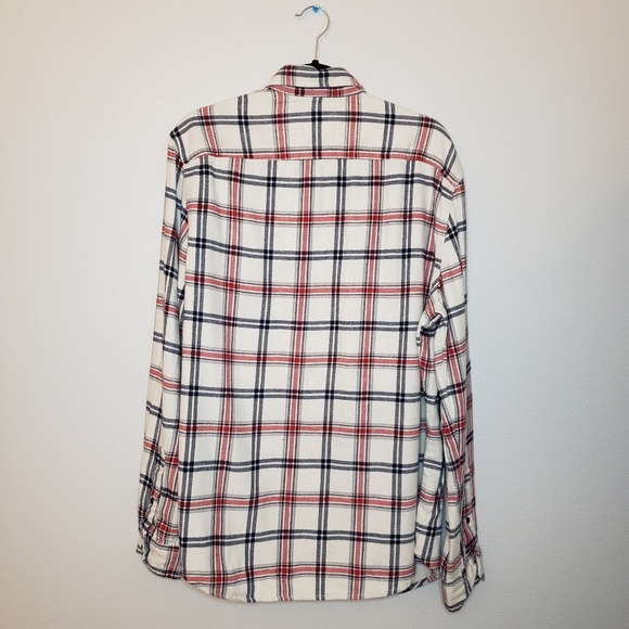 American Eagle Plaid Button Down Top - Picture 2 of 3